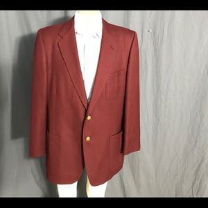 Vintage maroon Lanvin suit jacket 40R